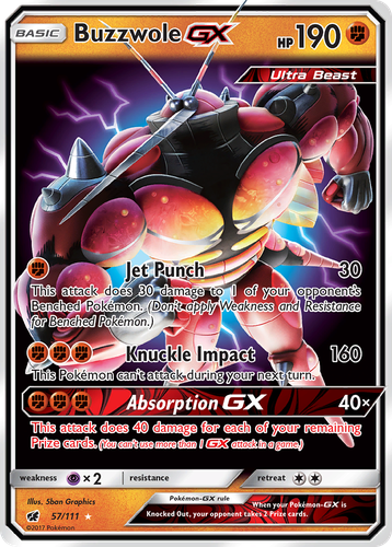 Buzzwole-GX 57, Crimson Invasion