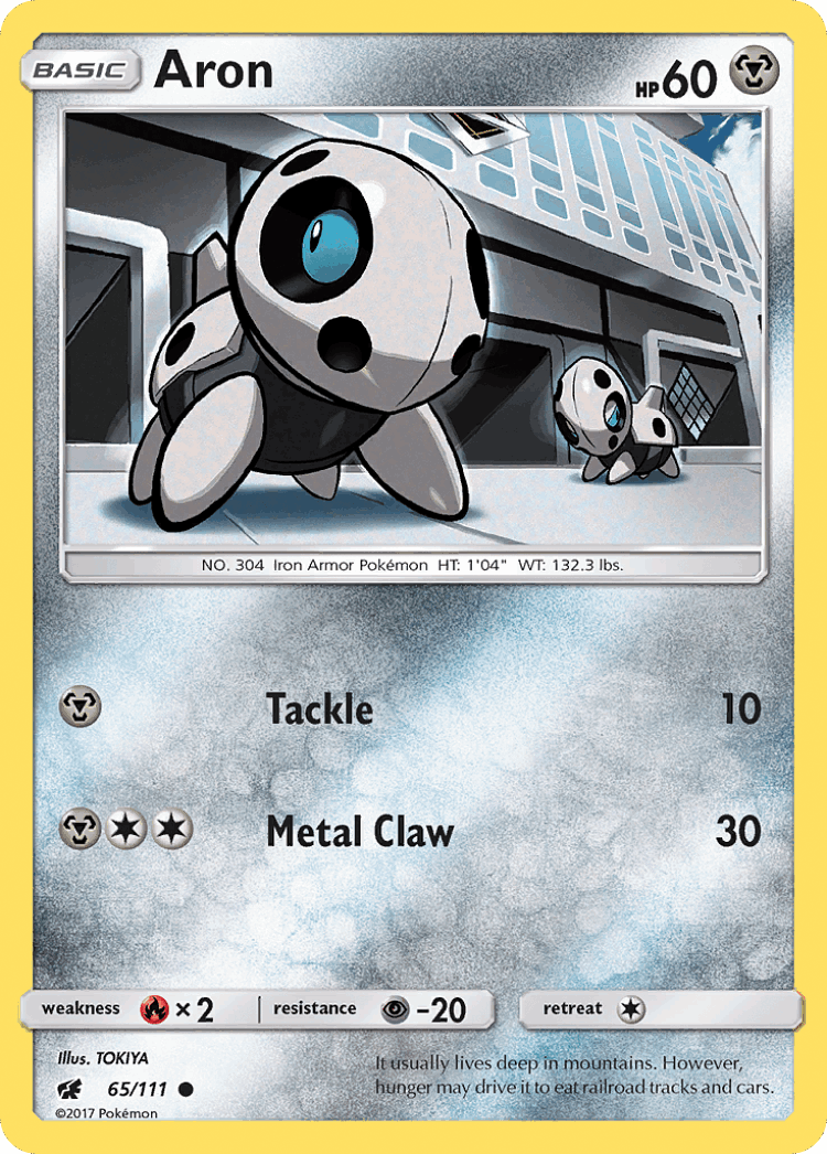 Aron #65 from Crimson Invasion - Common - Illustrated by TOKIYA