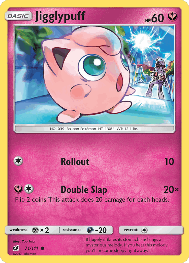 Jigglypuff #71 from Crimson Invasion - Common - Illustrated by You Iribi