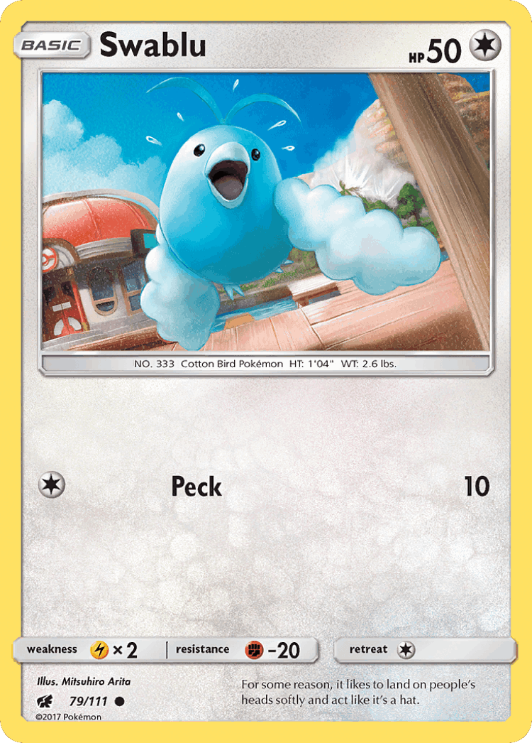 Swablu #79 from Crimson Invasion - Common - Illustrated by Mitsuhiro Arita