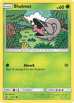 Shelmet Pokémon TCG card art