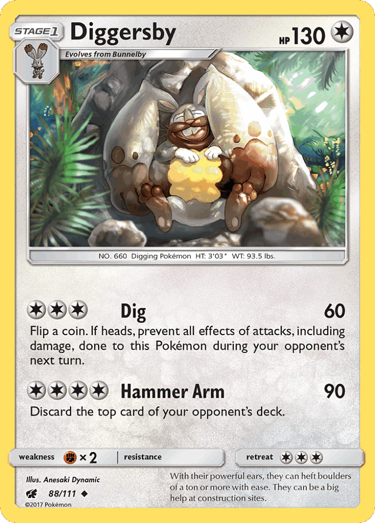 Diggersby #88 from Crimson Invasion - Uncommon - Illustrated by Anesaki Dynamic