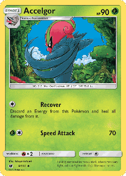 Accelgor Pokémon TCG card art