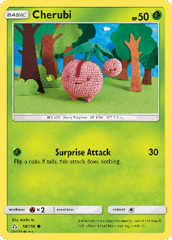 Cherubi Pokémon TCG card art