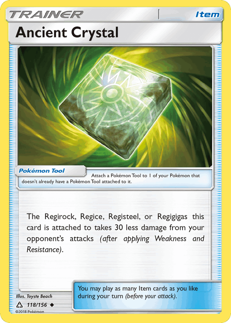 Ancient Crystal #118 from Ultra Prism - Uncommon - Illustrated by Toyste Beach