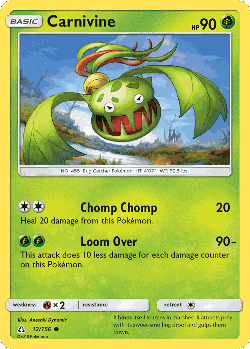 Carnivine Pokémon TCG card art