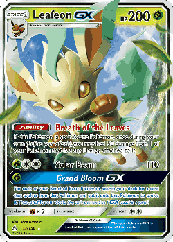 Leafeon-GX Pokémon TCG card art