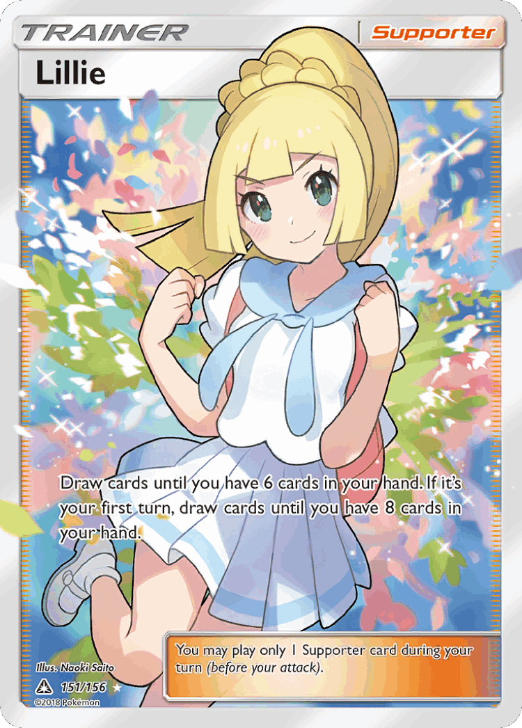 Lillie #151 from Ultra Prism - Rare Ultra - Illustrated by Naoki Saito