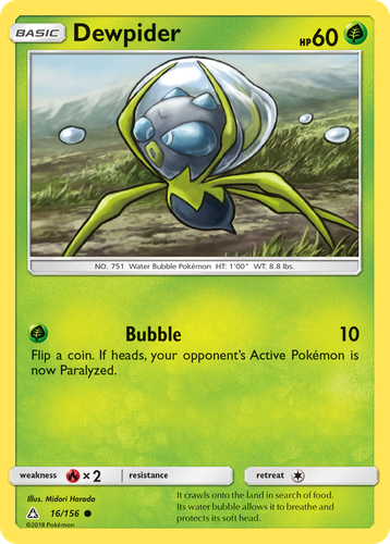 Dewpider #16 from Ultra Prism - Common - Illustrated by Midori Harada