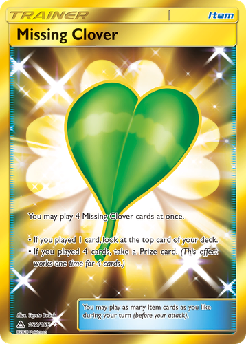 Missing Clover #168 from Ultra Prism - Rare Secret - Illustrated by Toyste Beach