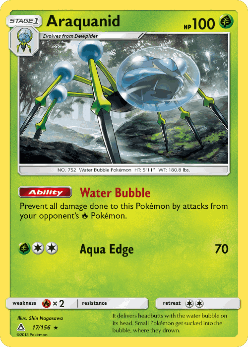 Araquanid #17 from Ultra Prism - Rare - Illustrated by Shin Nagasawa