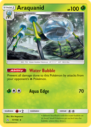 Araquanid Pokémon TCG card art