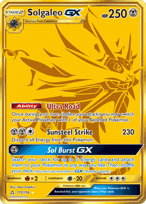 Solgaleo-GX 173, Ultra Prism