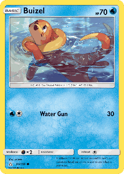 Buizel card art