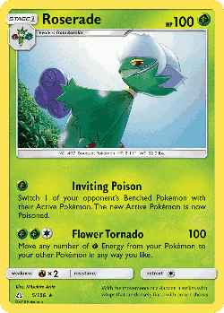 Roserade Pokémon TCG card art