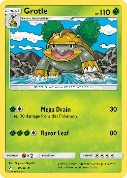 Grotle Pokémon TCG card art