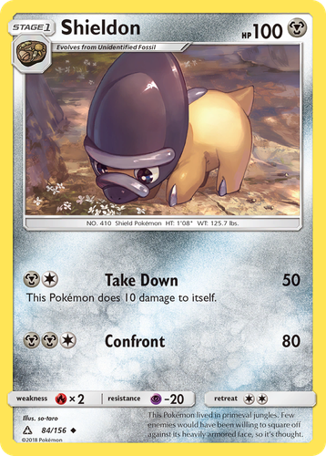 Shieldon #84 from Ultra Prism - Uncommon - Illustrated by so-taro