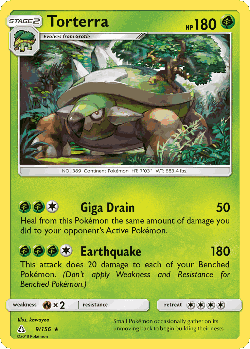Torterra Pokémon TCG card art