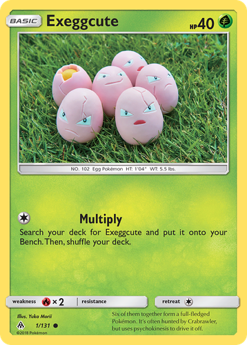 Exeggcute #1 from Forbidden Light - Common - Illustrated by Yuka Morii
