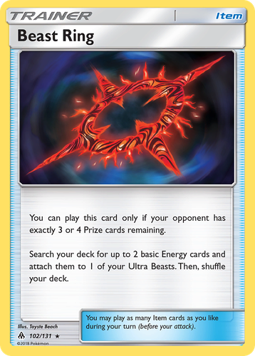 Beast Ring #102 from Forbidden Light - Rare - Illustrated by Toyste Beach