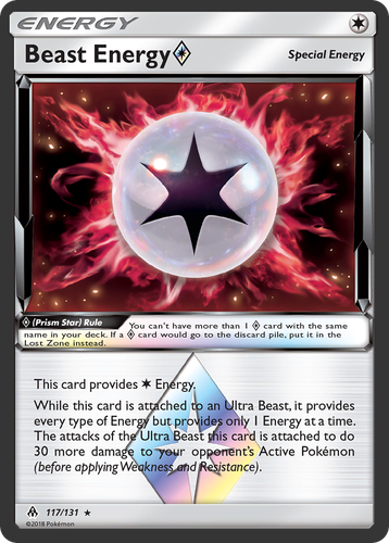Beast Energy ◇ #117 from Forbidden Light - Rare Prism Star