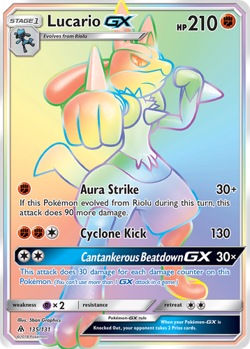 Lucario-GX 135, Forbidden Light