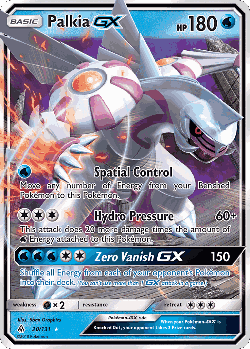 Palkia-GX Pokémon TCG card art