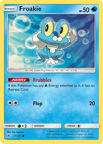 Froakie Pokémon TCG card art