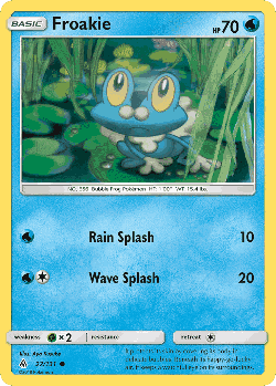 Froakie Pokémon TCG card art
