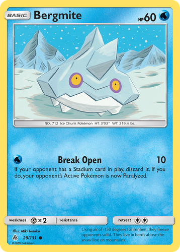 Bergmite 29, Forbidden Light