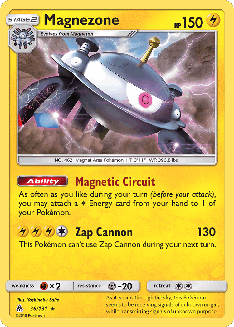 Magnezone #36 from Forbidden Light - Rare - Illustrated by Yoshinobu Saito