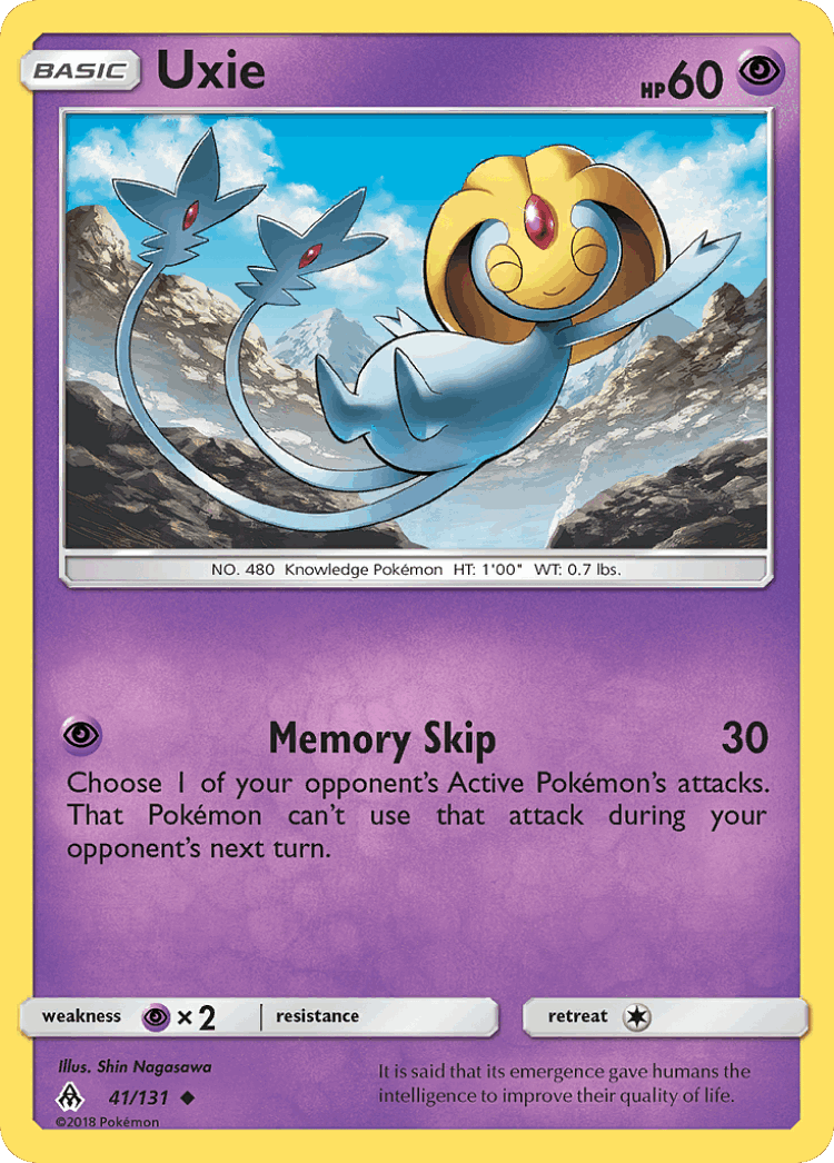 Uxie #41 from Forbidden Light - Uncommon - Illustrated by Shin Nagasawa