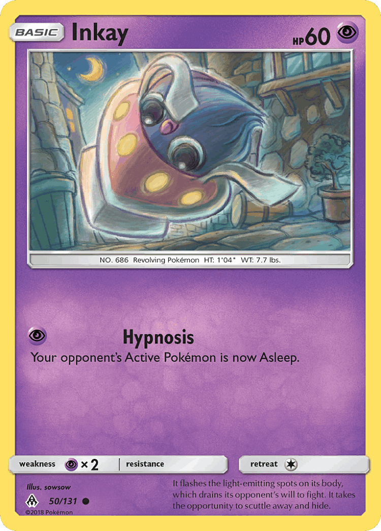 Inkay #50 from Forbidden Light - Common - Illustrated by sowsow