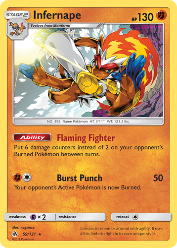 Infernape 59, Forbidden Light