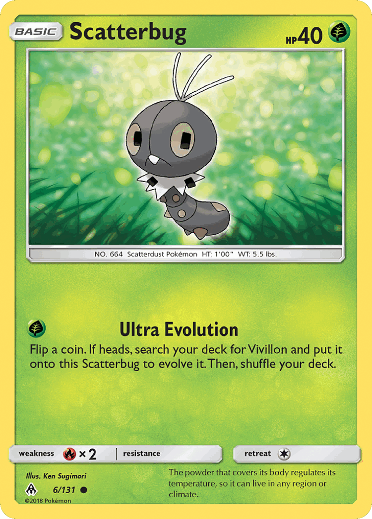 Scatterbug #6 from Forbidden Light - Common - Illustrated by Ken Sugimori