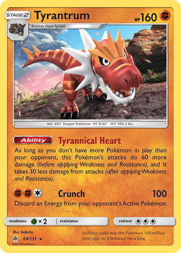 Tyrantrum 69, Forbidden Light