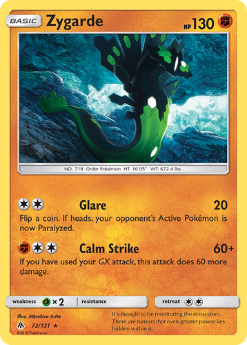Zygarde 72, Forbidden Light