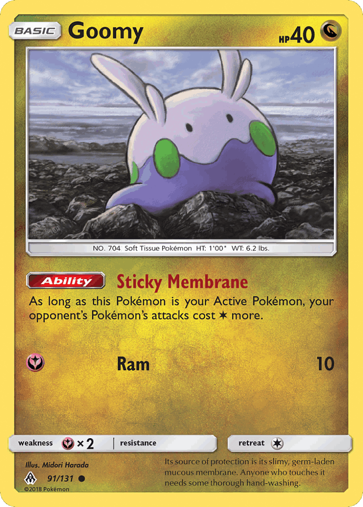 Goomy #91 from Forbidden Light - Common - Illustrated by Midori Harada