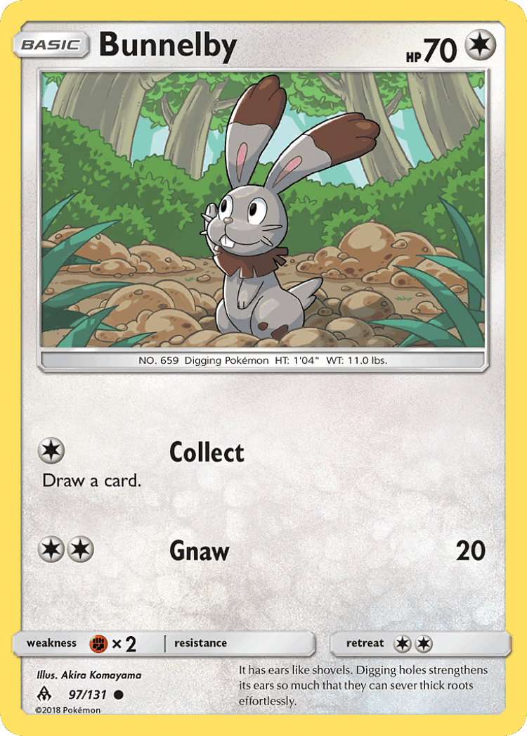 Bunnelby #97 from Forbidden Light - Common - Illustrated by Akira Komayama