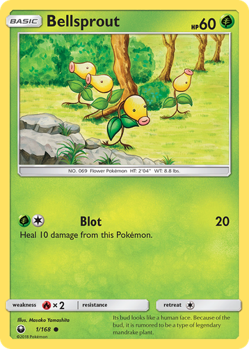 Bellsprout Pokémon TCG card art