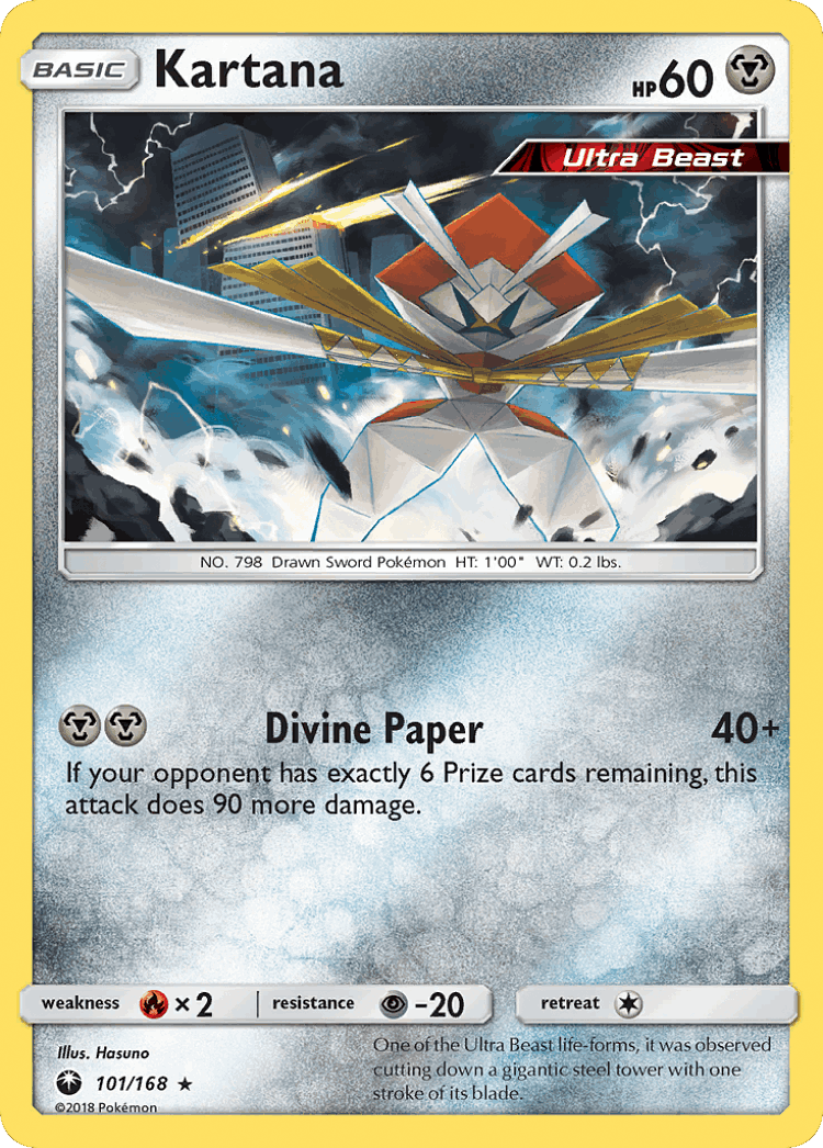 Kartana #101 from Celestial Storm - Rare - Illustrated by Hasuno