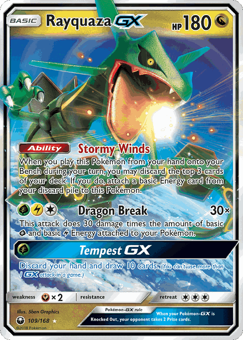 Rayquaza-GX 109, Celestial Storm