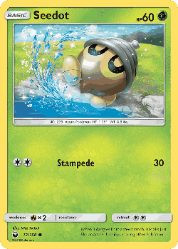 Seedot Pokémon TCG card art