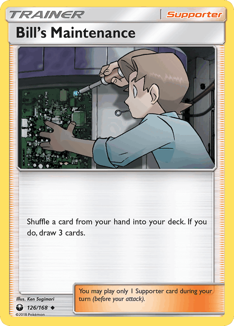 Bill's Maintenance #126 from Celestial Storm - Uncommon - Illustrated by Ken Sugimori