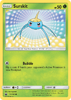 Surskit Pokémon TCG card art