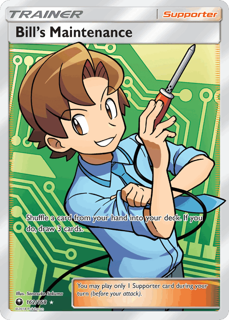 Bill's Maintenance #162 from Celestial Storm - Rare Ultra - Illustrated by Sanosuke Sakuma
