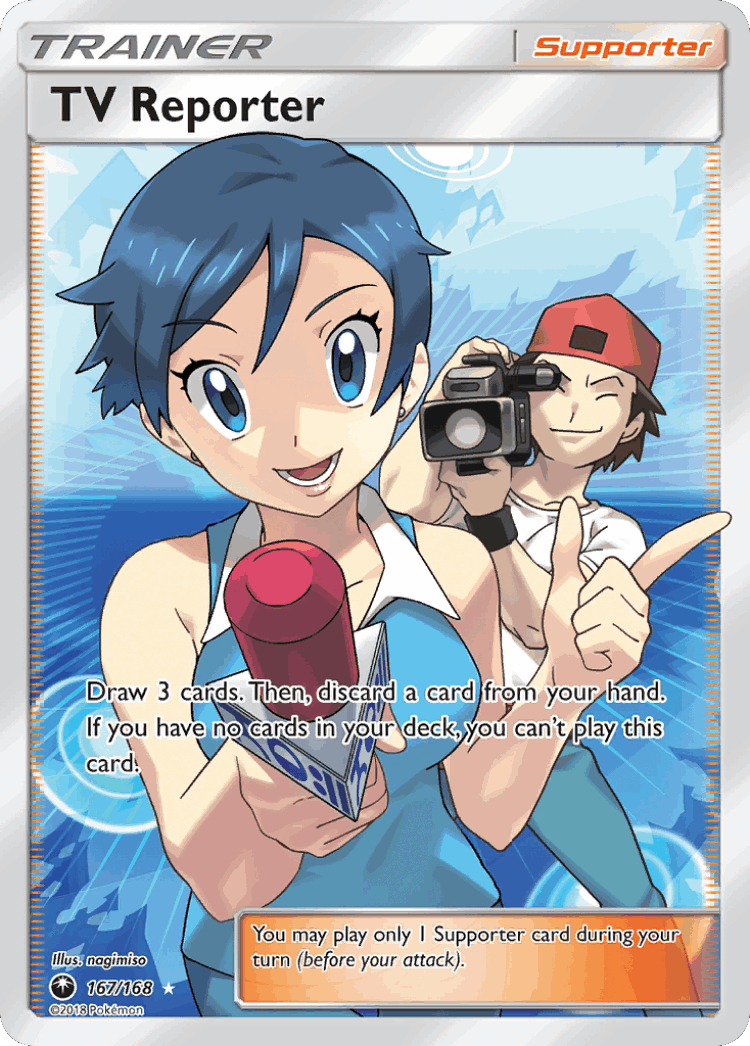 TV Reporter #167 from Celestial Storm - Rare Ultra - Illustrated by nagimiso