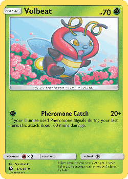 Volbeat Pokémon TCG card art