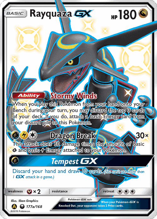 Rayquaza-GX card art