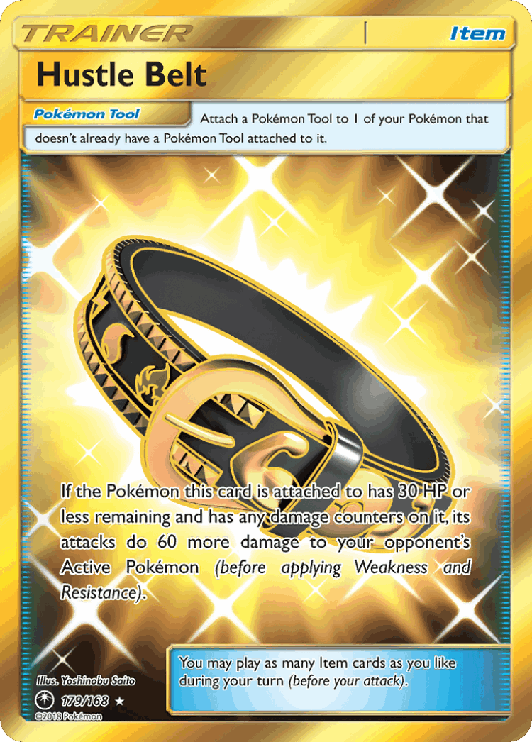 Hustle Belt #179 from Celestial Storm - Rare Secret - Illustrated by Yoshinobu Saito